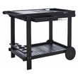 Safavieh Orland Wood Tea Trolly in Black