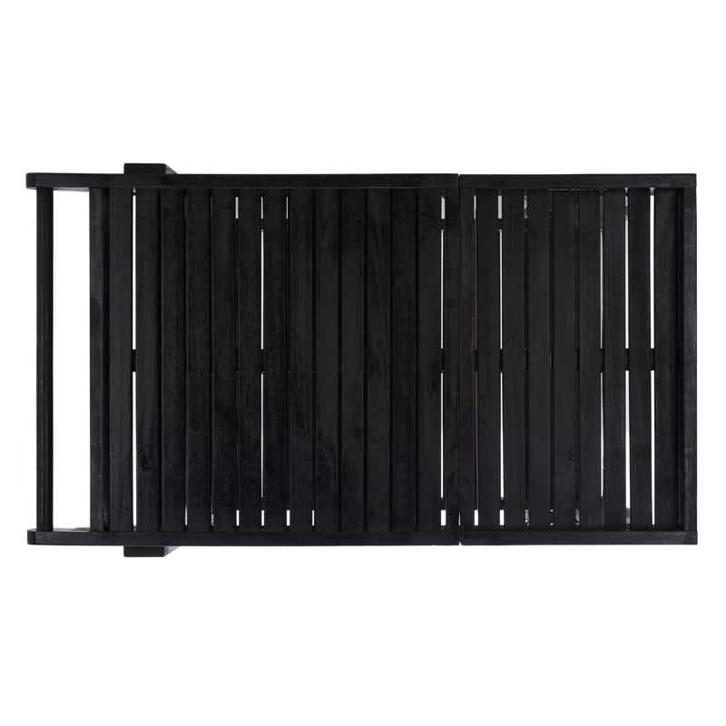 Safavieh Orland Wood Tea Trolly in Black