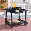 Safavieh Orland Wood Tea Trolly in Black