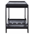 Safavieh Orland Wood Tea Trolly in Black