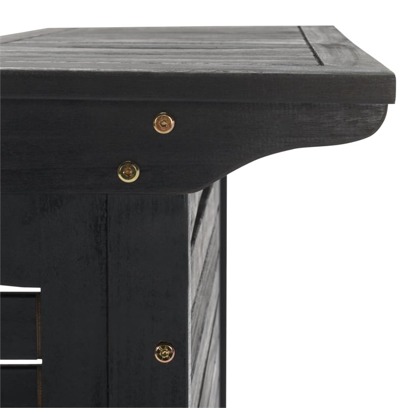 Safavieh Monterey Wood Bar Table in Black