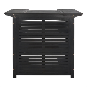 Safavieh Monterey Wood Bar Table in Black