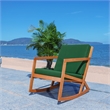 Safavieh Vernon Wood Rocking Chair in Natural / Green