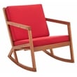 Safavieh Vernon Wood Rocking Chair in Natural / Red