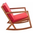 Safavieh Vernon Wood Rocking Chair in Natural / Red