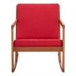 Safavieh Vernon Wood Rocking Chair in Natural / Red