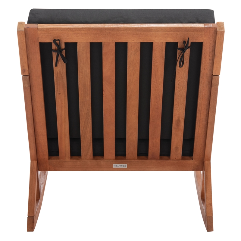 Safavieh Vernon Wood Rocking Chair in Natural / Black