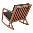 Safavieh Vernon Wood Rocking Chair in Natural / Black