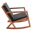 Safavieh Vernon Wood Rocking Chair in Natural / Black
