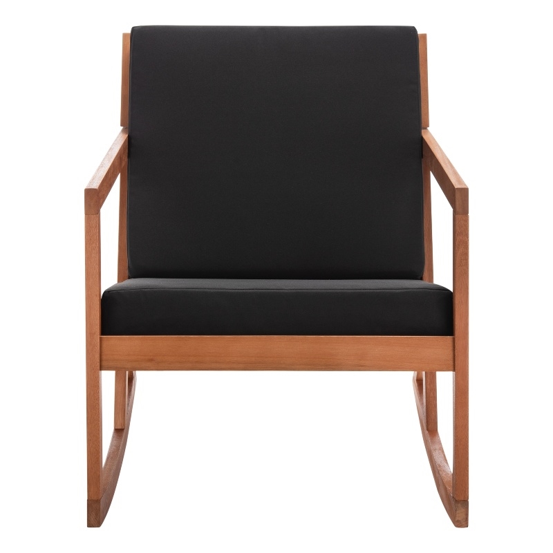 Safavieh Vernon Wood Rocking Chair in Natural / Black