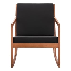 Safavieh Vernon Wood Rocking Chair in Natural / Black