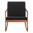 Safavieh Vernon Wood Rocking Chair in Natural / Black