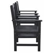 Safavieh Brea Twin Seat Wood Bench in Black