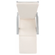 Safavieh Palmdale Wood and Fabric Lounge Chair in Gray / Beige