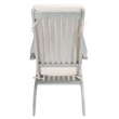 Safavieh Palmdale Wood and Fabric Lounge Chair in Gray / Beige