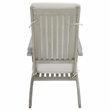 Safavieh Palmdale Wood and Fabric Lounge Chair in Gray / Beige / Navy
