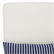 Safavieh Palmdale Wood and Fabric Lounge Chair in Gray / Beige / Navy