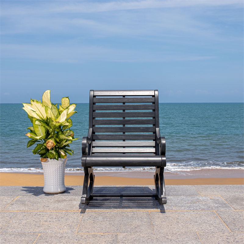 Safavieh Sonora Wood Rocking Chair in Black