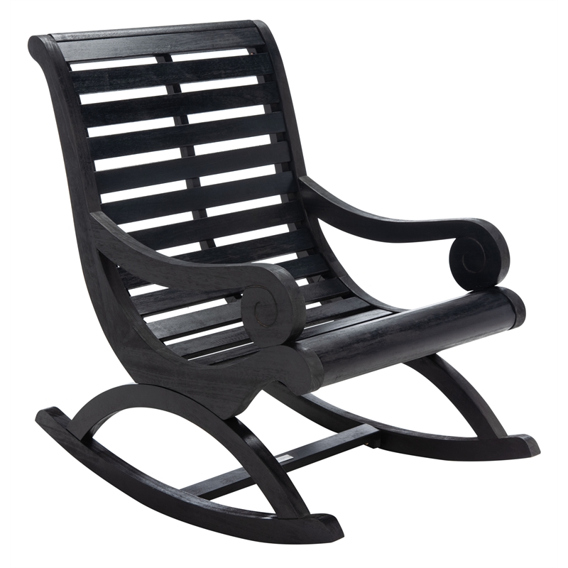 Safavieh Sonora Wood Rocking Chair in Black
