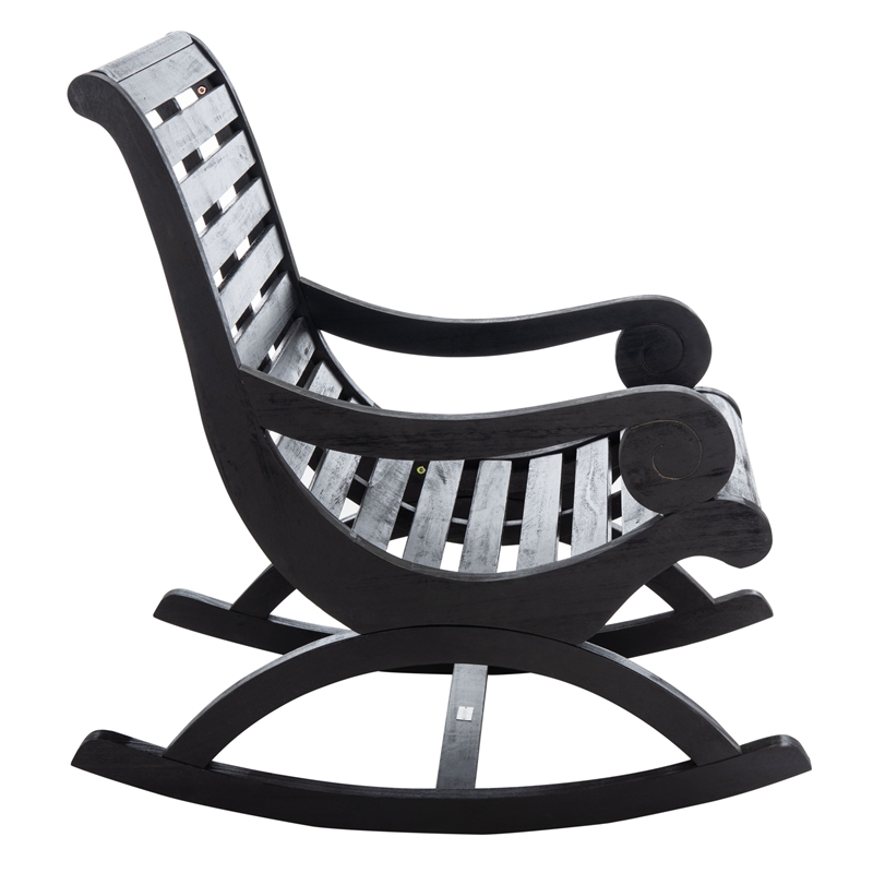 Safavieh Sonora Wood Rocking Chair in Black