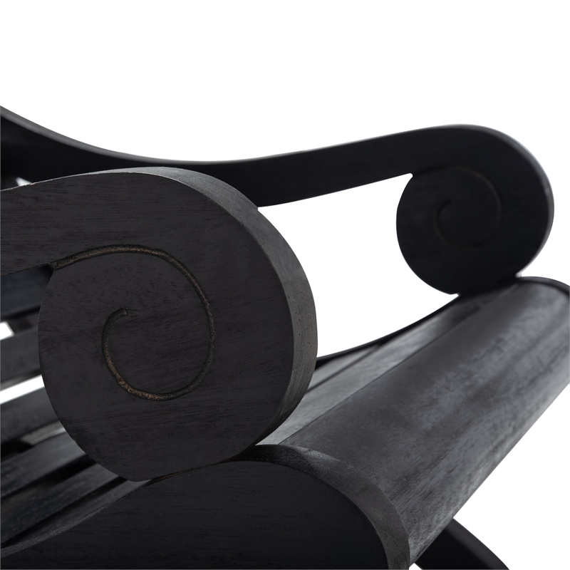 Safavieh Sonora Wood Rocking Chair in Black
