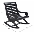 Safavieh Sonora Wood Rocking Chair in Black