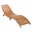 Safavieh Pacifica 3 Piece Wood Lounge Set in Natural / Navy