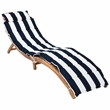 Safavieh Pacifica 3 Piece Wood Lounge Set in Natural / Navy