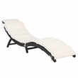 Safavieh Pacifica 3 Piece Wood Lounge Set in Black / Beige