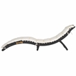 Safavieh Pacifica 3 Piece Wood Lounge Set in Black / Beige