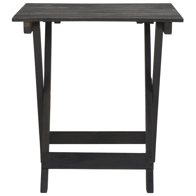 Safavieh Pacifica 3 Piece Wood Lounge Set in Black / Beige