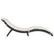 Safavieh Pacifica 3 Piece Wood Lounge Set in Black / Beige