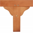 Safavieh Newport Wood Lounge Chair in Natural / Blue