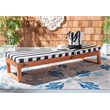 Safavieh Solano Wood and Fabric Sunlounger in Natural / Black