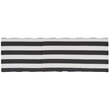 Safavieh Solano Wood and Fabric Sunlounger in Natural / Navy