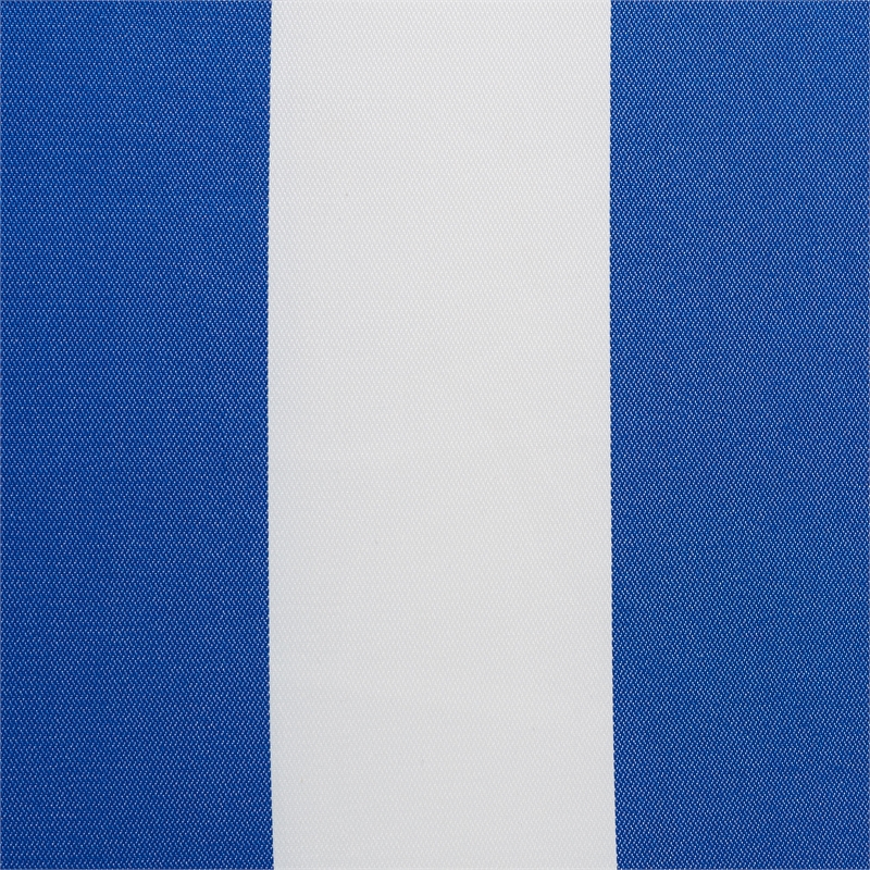 Safavieh Solano Wood and Fabric Sunlounger in Natural / Royal Blue