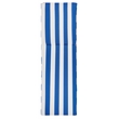 Safavieh Solano Wood and Fabric Sunlounger in Natural / Royal Blue
