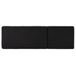 Safavieh Solano Wood and Fabric Sunlounger in Natural / Black