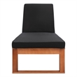 Safavieh Solano Wood and Fabric Sunlounger in Natural / Black