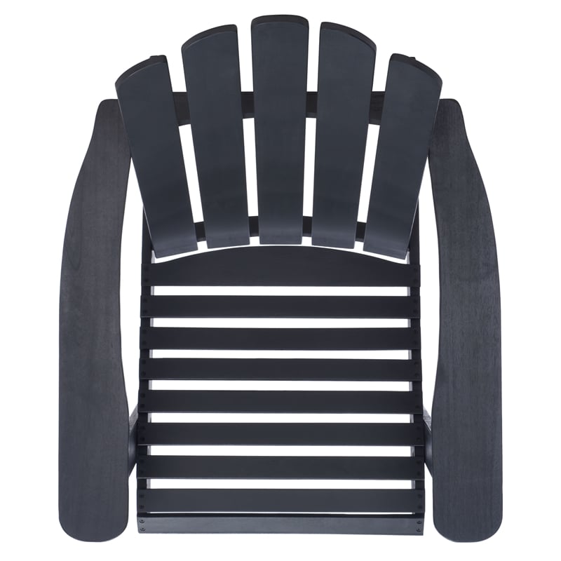 Safavieh Topher Adirondack Wood Chair in Black