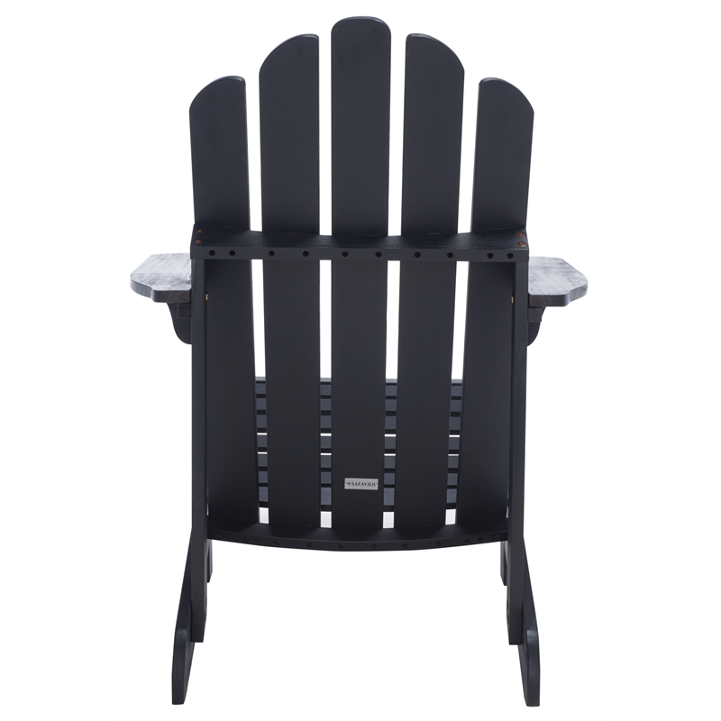 Safavieh Topher Adirondack Wood Chair in Black