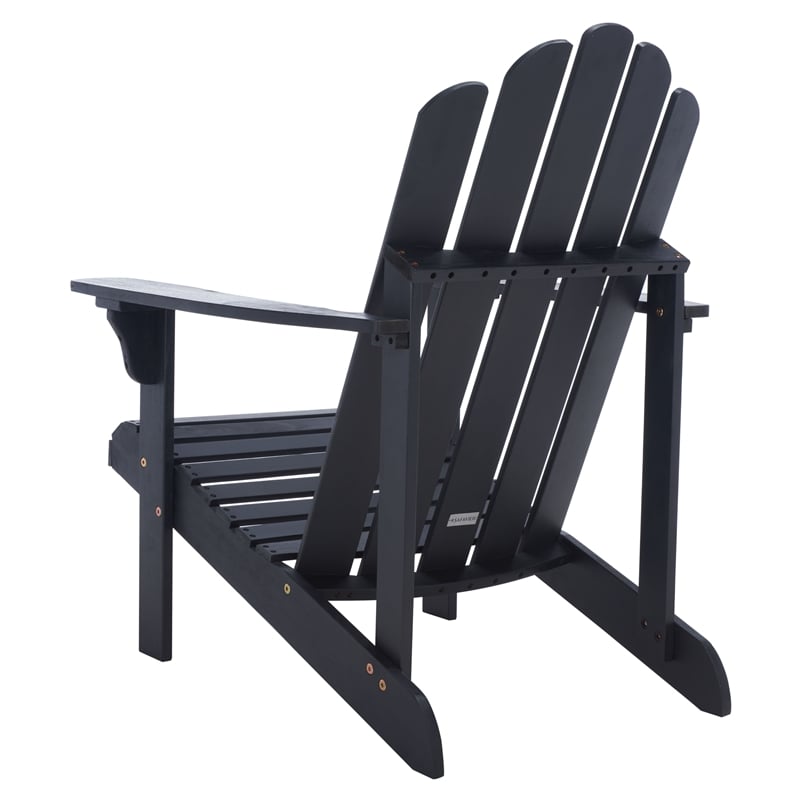 Safavieh Topher Adirondack Wood Chair in Black