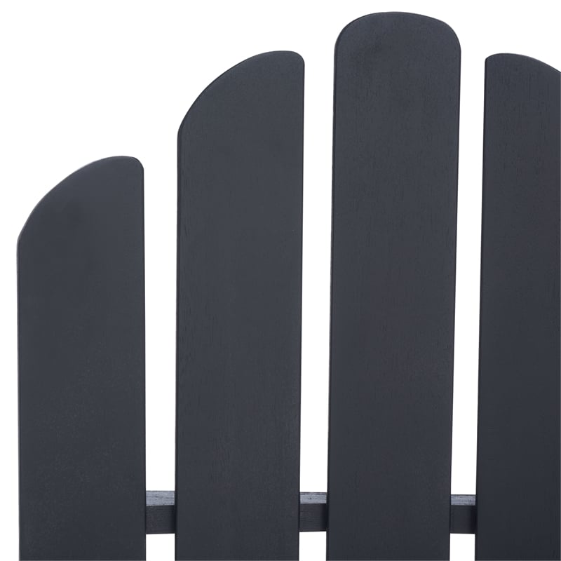 Safavieh Topher Adirondack Wood Chair in Black