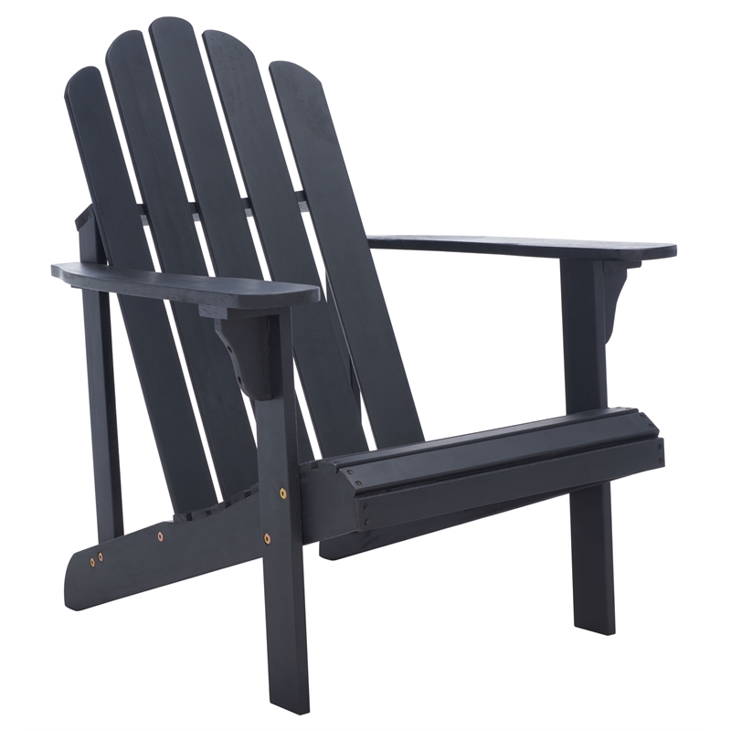 Safavieh Topher Adirondack Wood Chair in Black