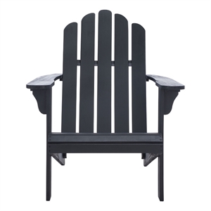 Safavieh Topher Adirondack Wood Chair in Black