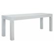 Safavieh Dario 3 Piece Wood Dining Set w/Two Bench in Gray