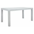 Safavieh Dario 3 Piece Wood Dining Set w/Two Bench in Gray