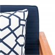 Safavieh Montez 4 Piece Wood and Fabric Set in Natural / Navy