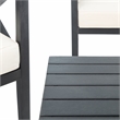 Safavieh Nunzio 4 Piece Wood and Fabric Set in Black / Beige