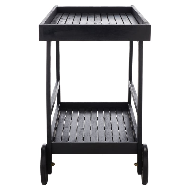 Safavieh Renzo Wood Bar Cart in Black